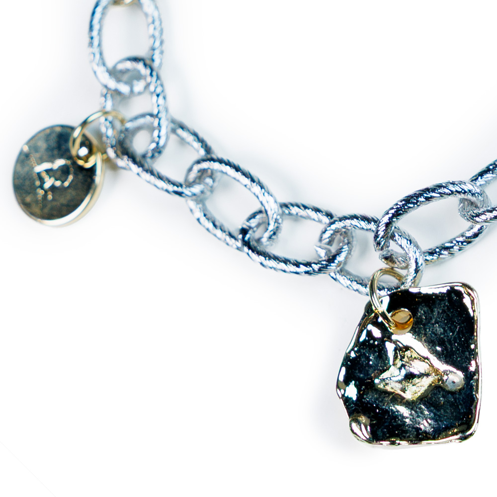 Primary image St. Jude Mixed Metal Charm Link Bracelet